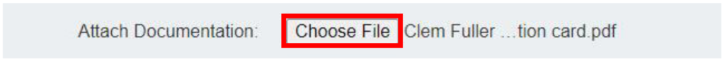 Choose file highlighted
