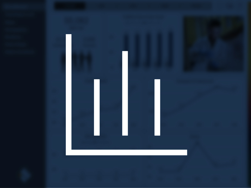 Blue Graph Graphic