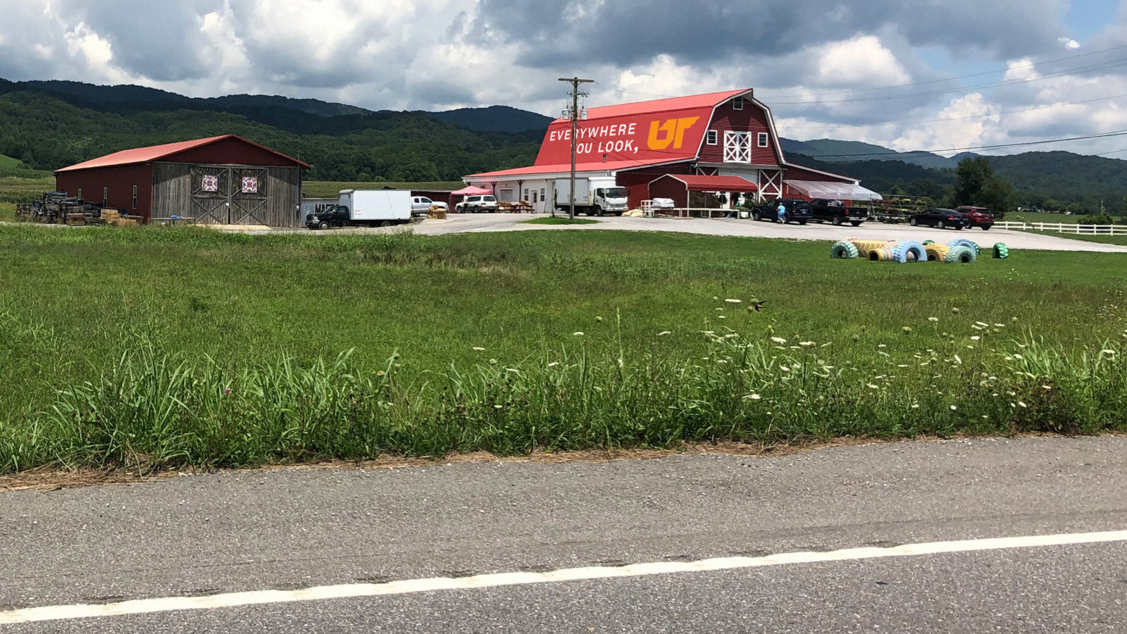 Rendering of a painted barn roof in Grainger County