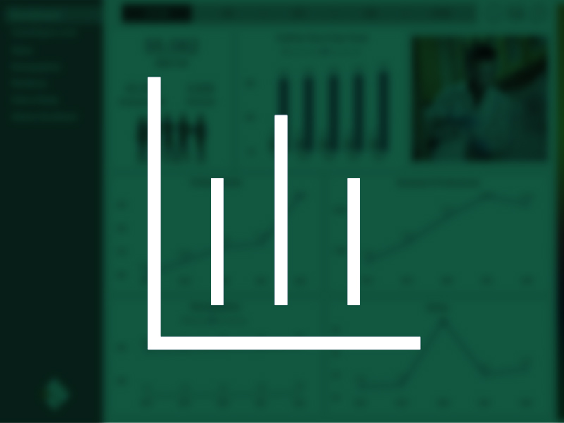 Green Graph Graphic