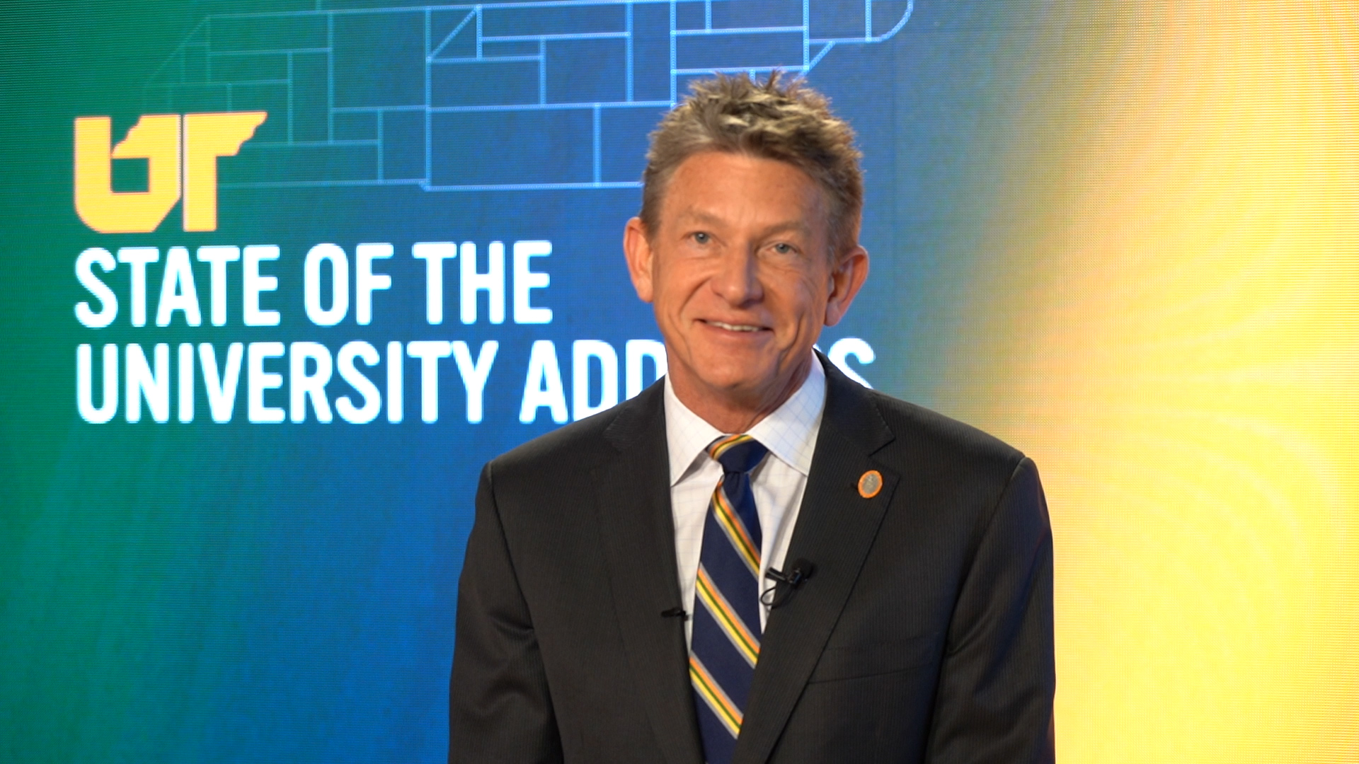 UT President Randy Boyd delivers his annual State of the University Address|Randy Boyd delivering the annual State of the University address|UT President Randy Boyd delivers his State of the University Address