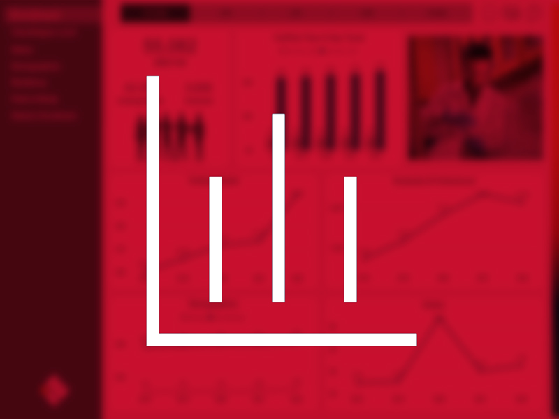 Red Graph Graphic