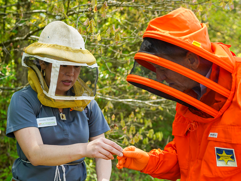 Image from UT System President Randy Boyd’s visit to the UTIA Organic Farming and Gardening Field Day on April 28, 2022.