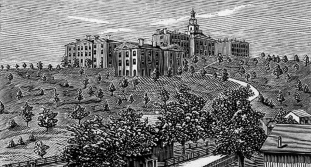 Illustration of the old UT Knoxville campus.