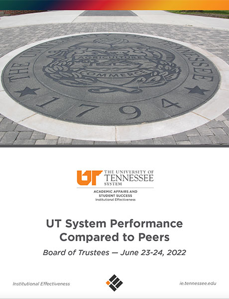 UT System Performance Compared to Peers – June 2022