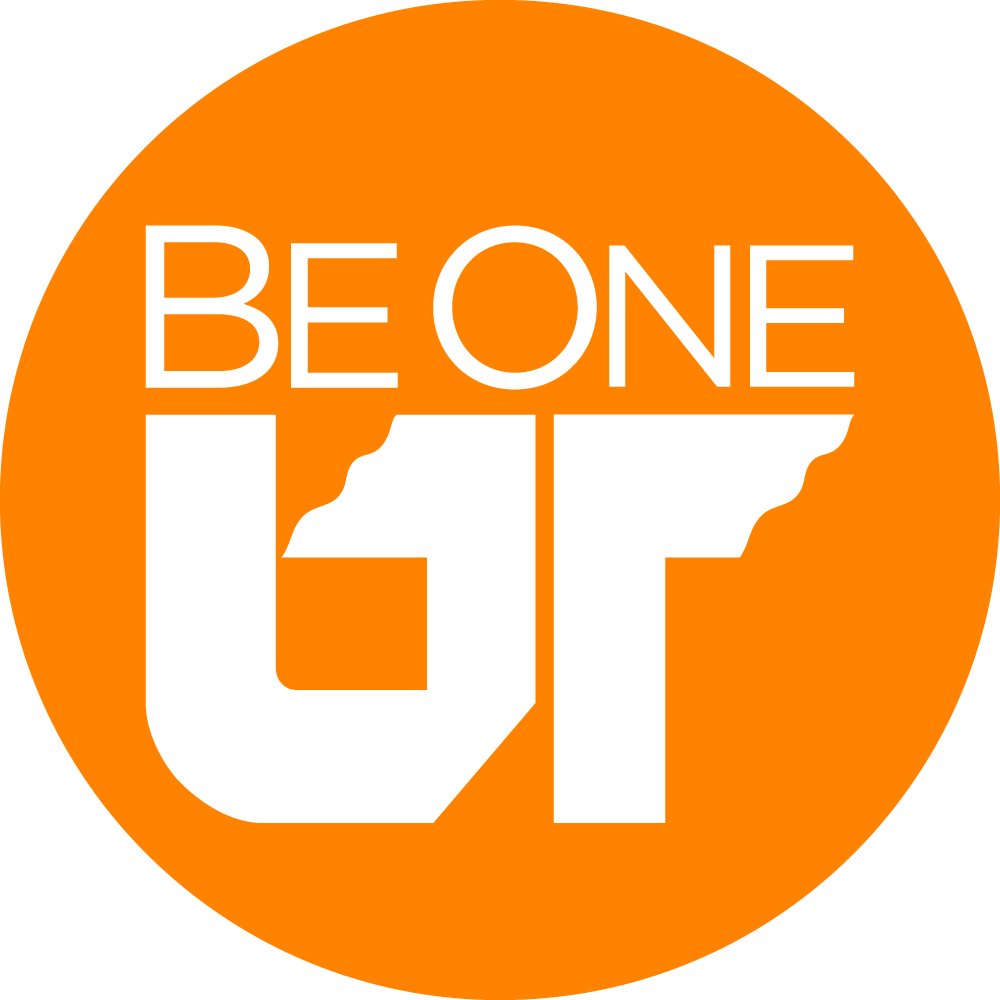 'Be One UT' emblem in orange with white lettering.