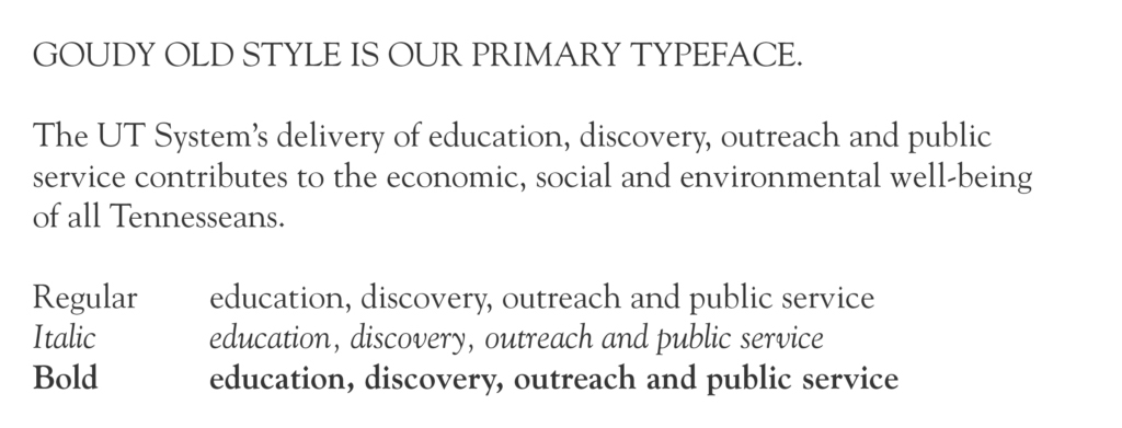Text sample of the Goudy Old Style typeface.
