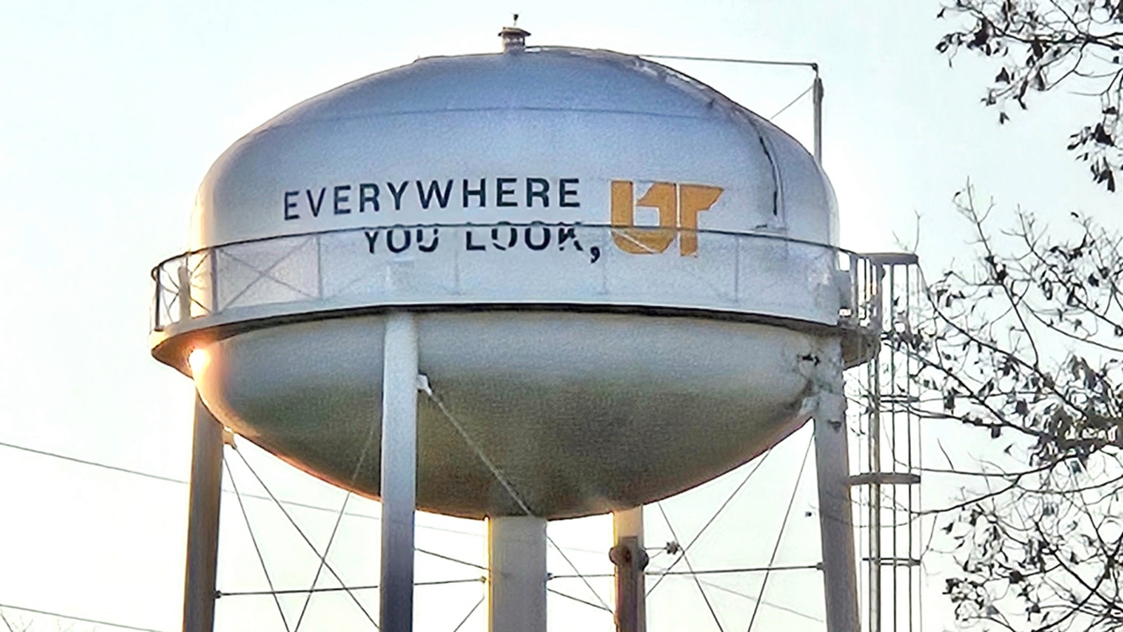 Van Buren County Water Tower Showcases New UT Mural 