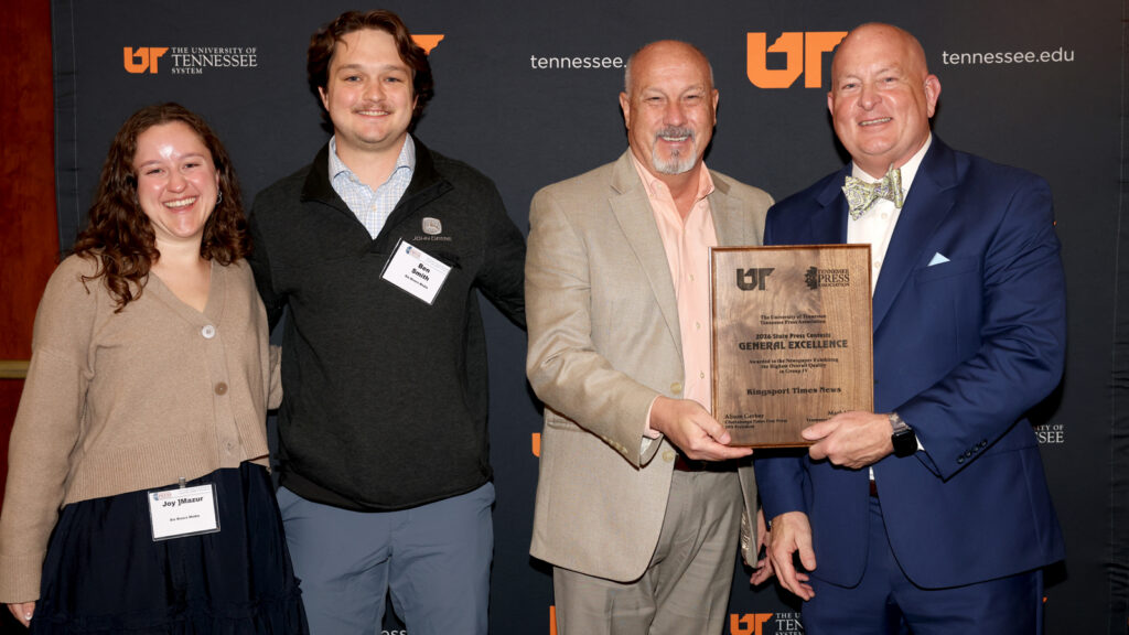 Tennessee Press Association Awards recipients.